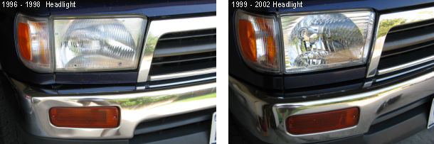replace headlight 1997 toyota 4runner #2