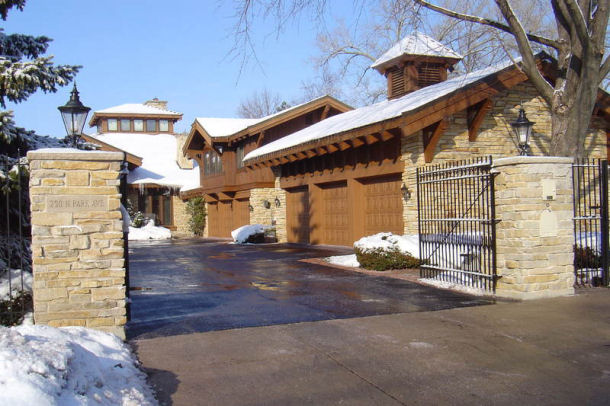 Snowy Garage